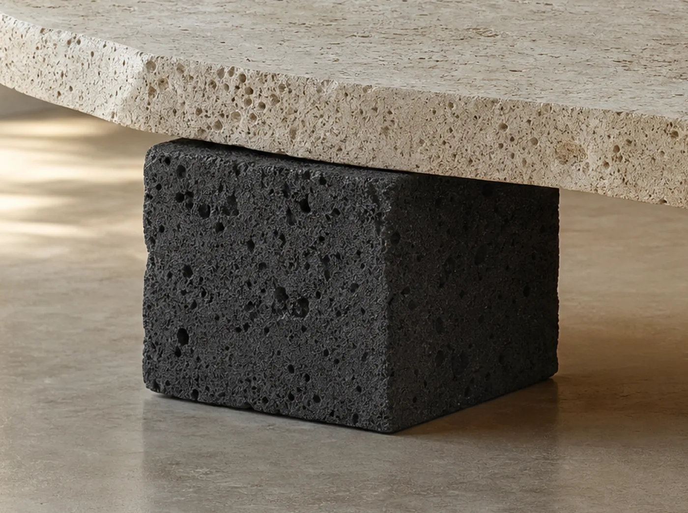 Un cubo volcánico.